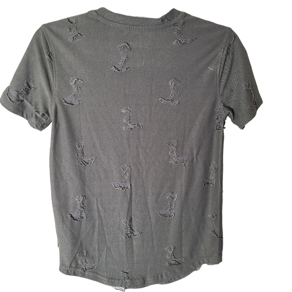 Brooklyn Cloth Ian short sleeve space dye‎ tee shirt distressed NEW size Small